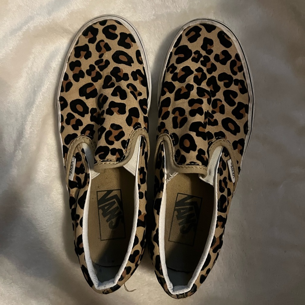 Cheetah print vans